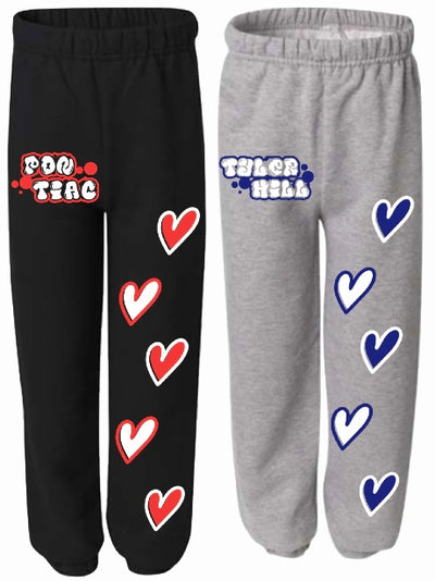 Graffiti Heart Sweatpants Camp Colors