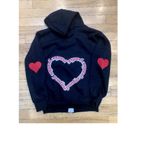 Bubble Heart Camp Zip Up Hoodie