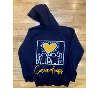 Heart Burst Zip Up Hoodie