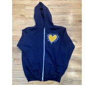 Heart Burst Zip Up Hoodie